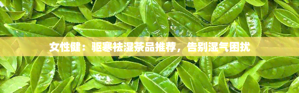 女性健：驱寒祛湿茶品推荐，告别湿气困扰