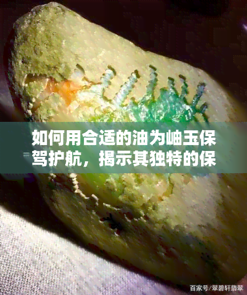 如何用合适的油为岫玉保驾护航，揭示其独特的保养方法