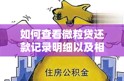 如何查看微粒贷还款记录明细以及相关问题解答