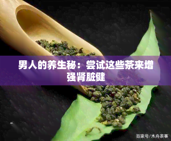 男人的养生秘：尝试这些茶来增强肾脏健