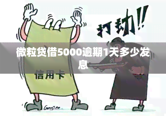 微粒贷借5000逾期1天多少发息