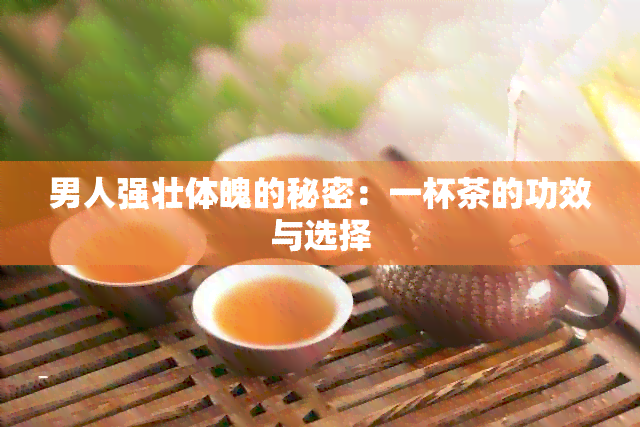 男人强壮体魄的秘密：一杯茶的功效与选择