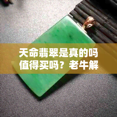 天命翡翠是真的吗值得买吗？老牛解析翡翠价值与选购技巧