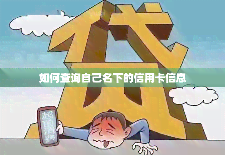 如何查询自己名下的信用卡信息