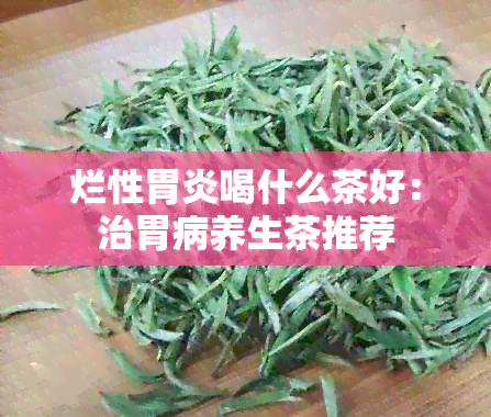 烂性胃炎喝什么茶好：治胃病养生茶推荐