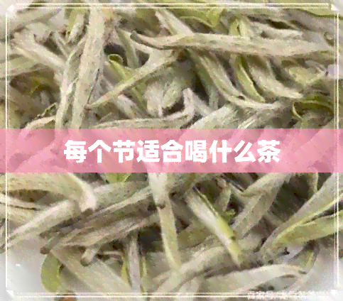 每个节适合喝什么茶