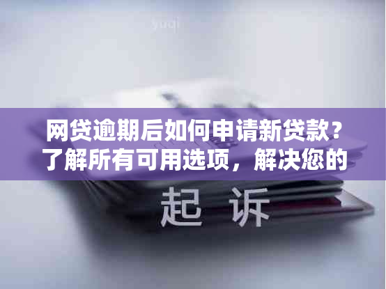 网贷逾期后如何申请新贷款？了解所有可用选项，解决您的债务问题