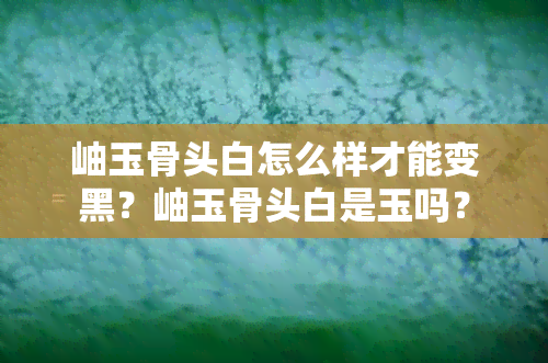 岫玉骨头白怎么样才能变黑？岫玉骨头白是玉吗？