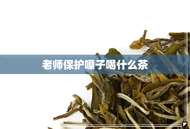 老师保护嗓子喝什么茶