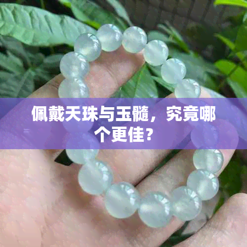 佩戴天珠与玉髓，究竟哪个更佳？