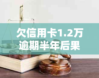 欠信用卡1.2万逾期半年后果处理方法