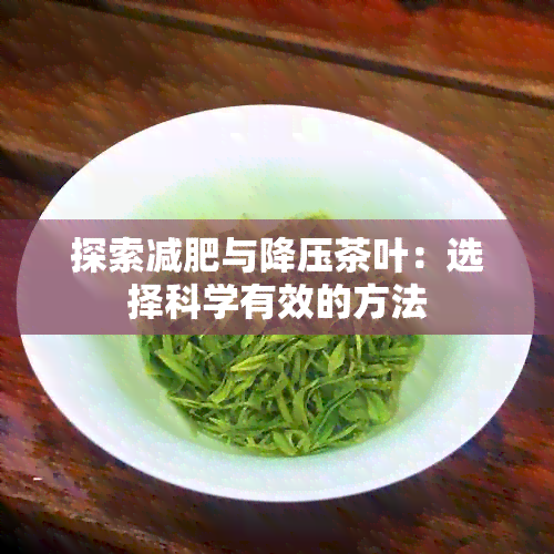 探索减肥与降压茶叶：选择科学有效的方法