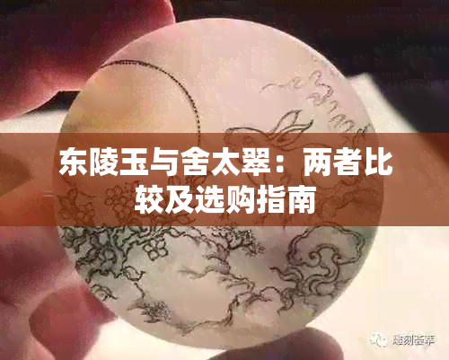 东陵玉与舍太翠：两者比较及选购指南