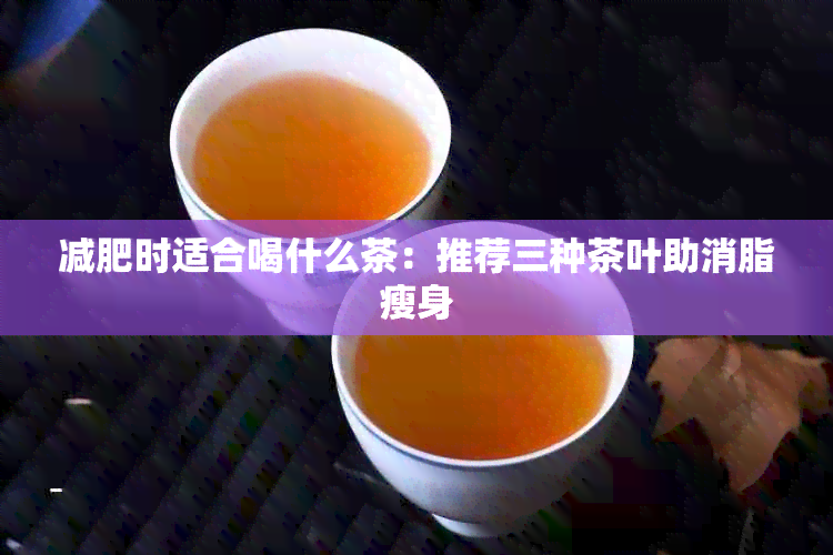 减肥时适合喝什么茶：推荐三种茶叶助消脂瘦身