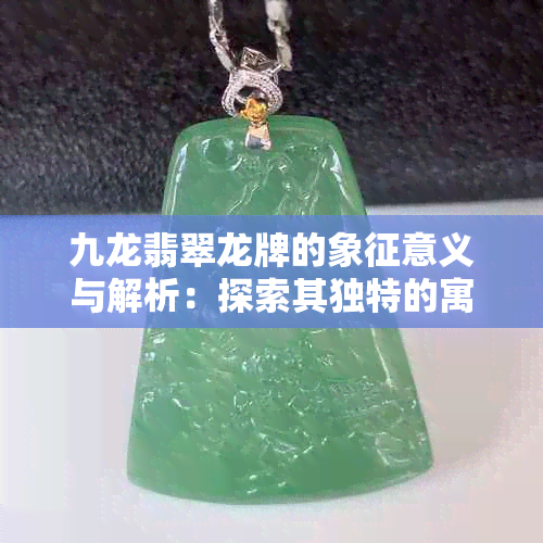 九龙翡翠龙牌的象征意义与解析：探索其独特的寓意和价值