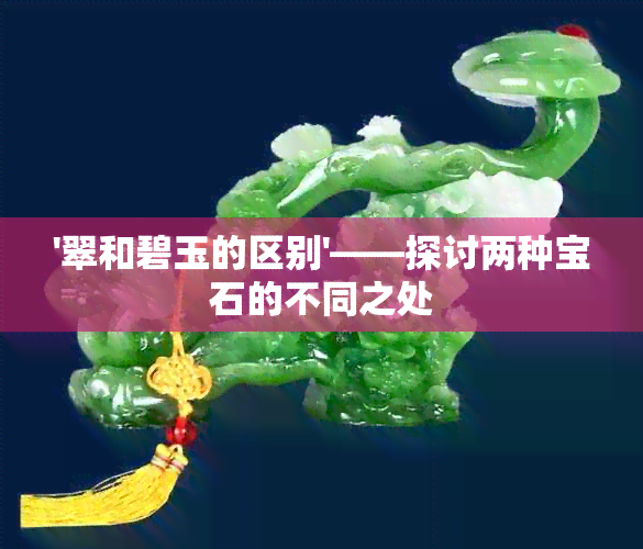 '翠和碧玉的区别'——探讨两种宝石的不同之处