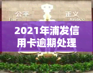 2021年浦发信用卡逾期处理策略与新法规详解