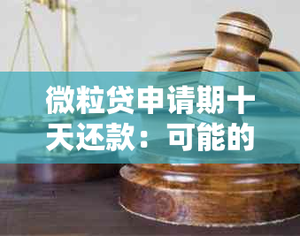 微粒贷申请期十天还款：可能的后果与解决方案