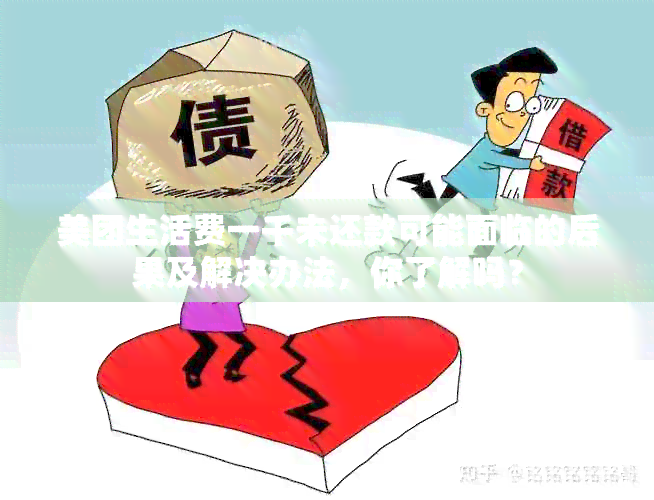 美团生活费一千未还款可能面临的后果及解决办法，你了解吗？