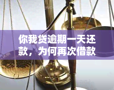 你我贷逾期一天还款，为何再次借款受阻？了解原因及解决方法！