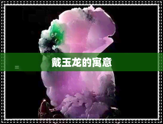 戴玉龙的寓意