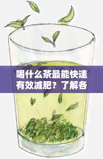 喝什么茶最能快速有效减肥？了解各种茶的成分与功效，选择适合自己的瘦身茶