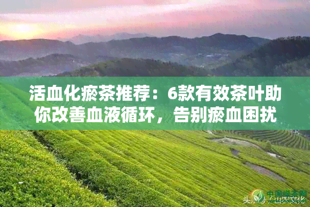 活血化瘀茶推荐：6款有效茶叶助你改善血液循环，告别瘀血困扰