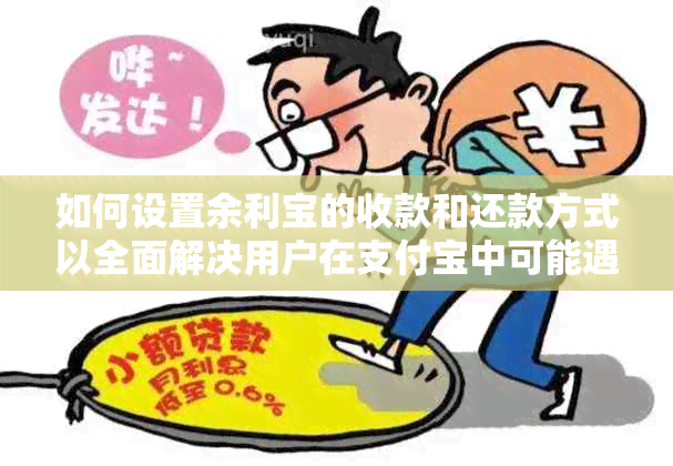 如何设置余利宝的收款和还款方式以全面解决用户在支付宝中可能遇到的问题？