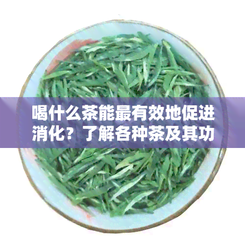 喝什么茶能最有效地促进消化？了解各种茶及其功效以快速缓解消化不适