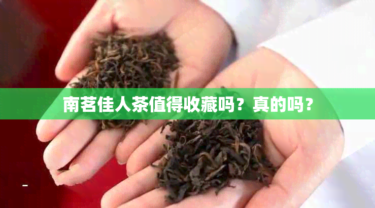 南茗佳人茶值得收藏吗？真的吗？