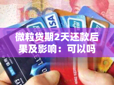 微粒贷期2天还款后果及影响：可以吗？