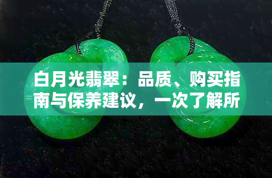 白月光翡翠：品质、购买指南与保养建议，一次了解所有信息