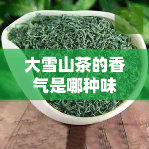 大雪山茶的香气是哪种味道好闻？