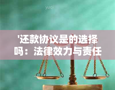 '还款协议是的选择吗：法律效力与责任分析'