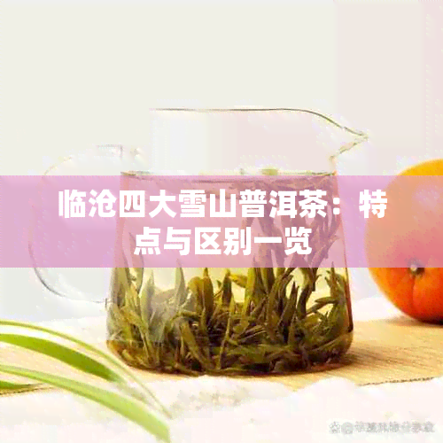 临沧四大雪山普洱茶：特点与区别一览