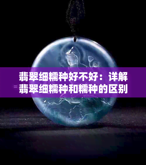 翡翠细糯种好不好：详解翡翠细糯种和糯种的区别，是否会变种？