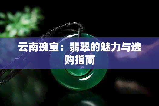 云南瑰宝：翡翠的魅力与选购指南