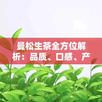 曼松生茶全方位解析：品质、口感、产地及泡法，让你全面了解这款茶叶的魅力