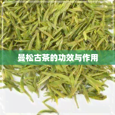 曼松古茶的功效与作用