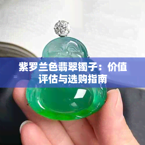 紫罗兰色翡翠镯子：价值评估与选购指南