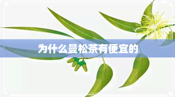 为什么曼松茶有便宜的