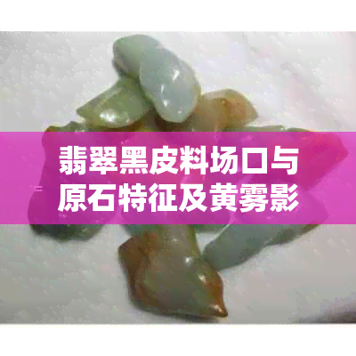 翡翠黑皮料场口与原石特征及黄雾影响