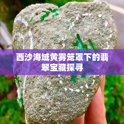 西沙海域黄雾笼罩下的翡翠宝藏探寻