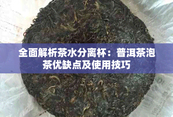 全面解析茶水分离杯：普洱茶泡茶优缺点及使用技巧