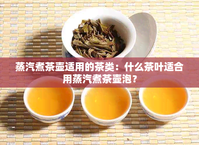 蒸汽煮茶壶适用的茶类：什么茶叶适合用蒸汽煮茶壶泡？