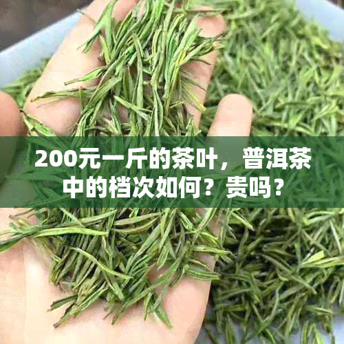 200元一斤的茶叶，普洱茶中的档次如何？贵吗？