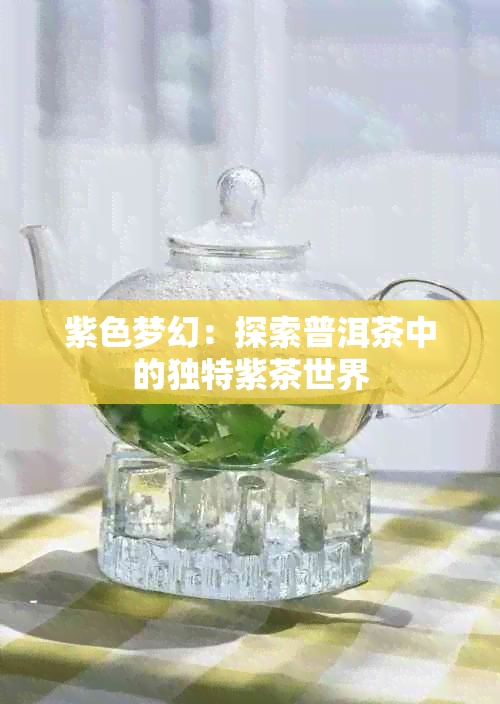 紫色梦幻：探索普洱茶中的独特紫茶世界