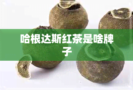 哈根达斯红茶是啥牌子