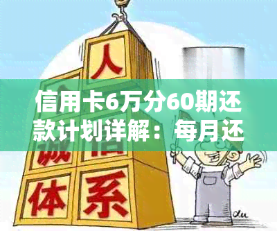 信用卡6万分60期还款计划详解：每月还款金额及如何计算