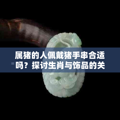 属猪的人佩戴猪手串合适吗？探讨生肖与饰品的关系